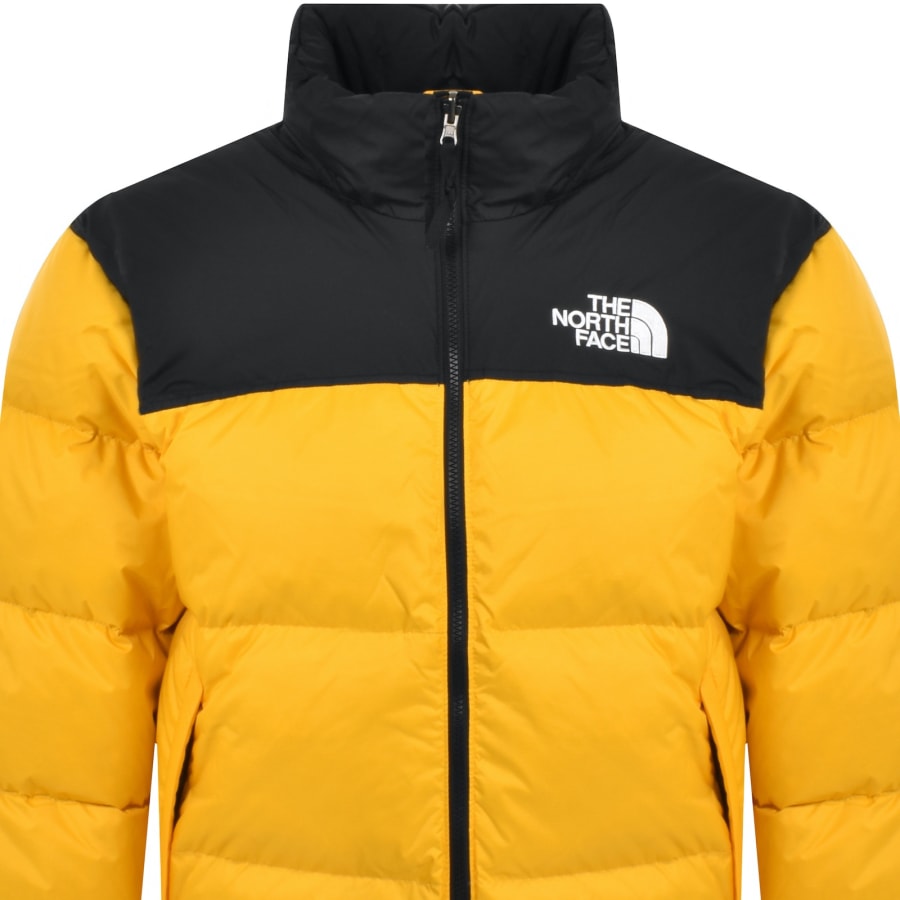 North face yellow and black jacket top